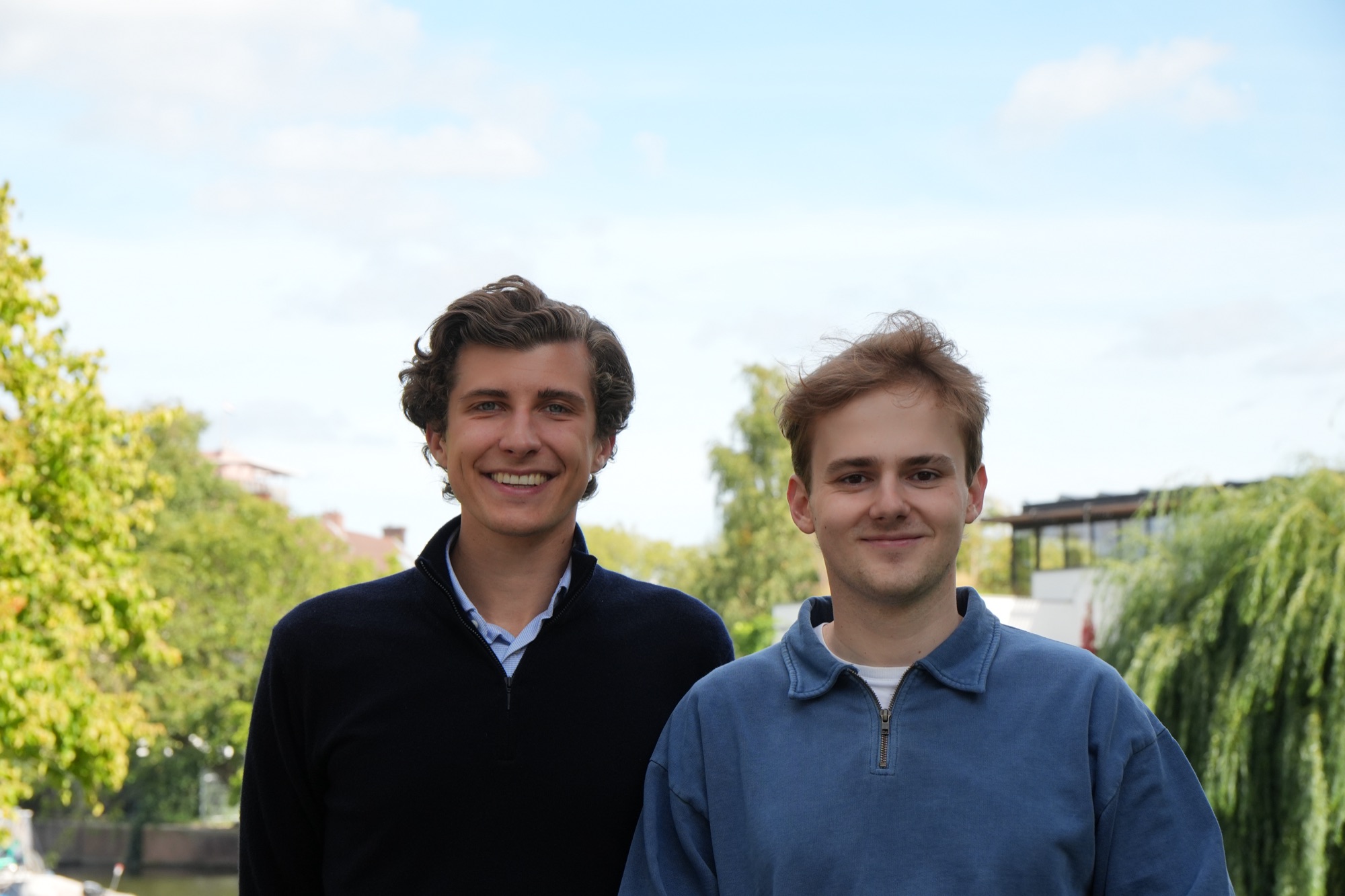 Just Goossens and Dries Dederen, founders of Zalm Partners, in Rotterdam